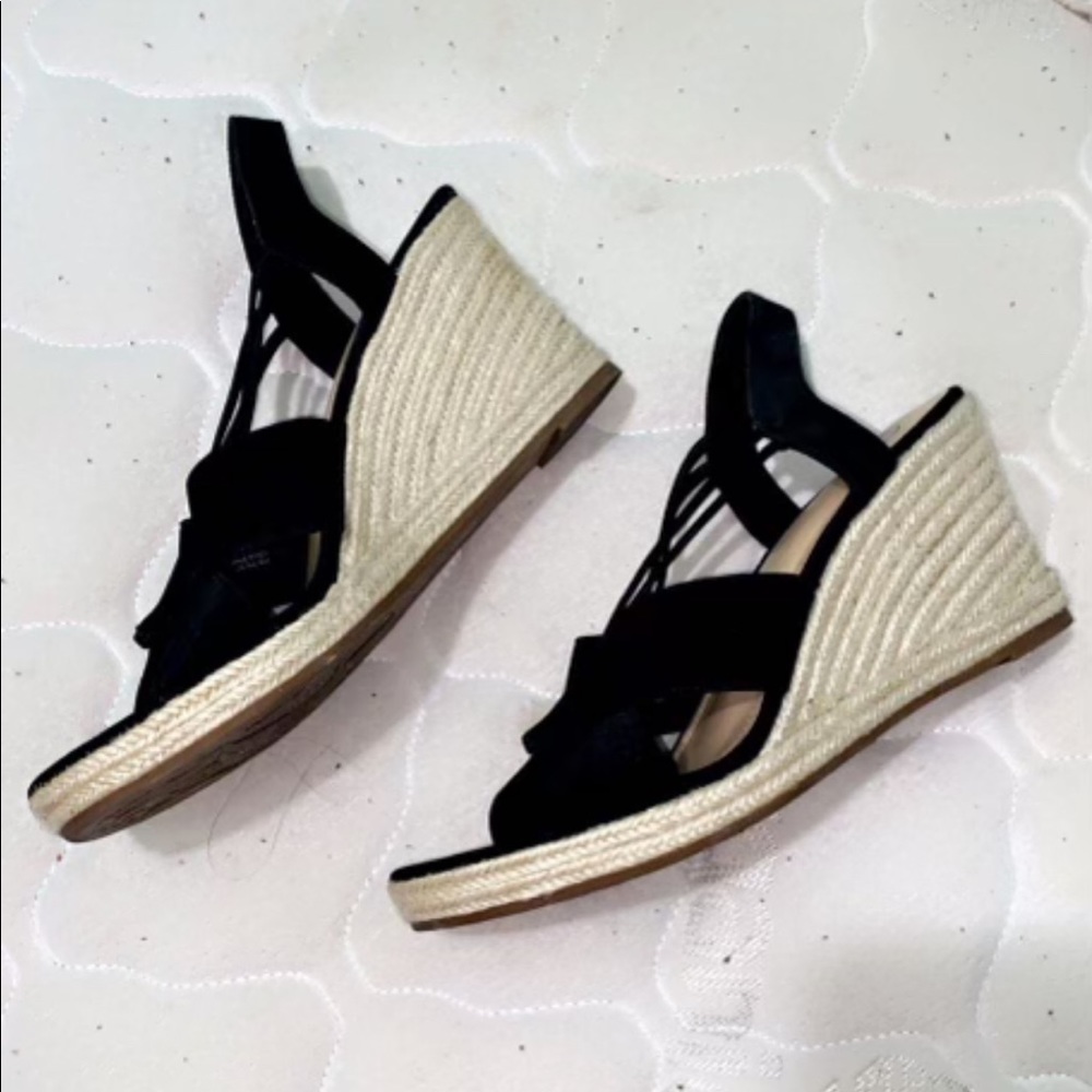 Wedge heels size 7.5-8 womens and the brand is “impo stretch”